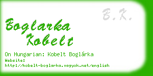 boglarka kobelt business card